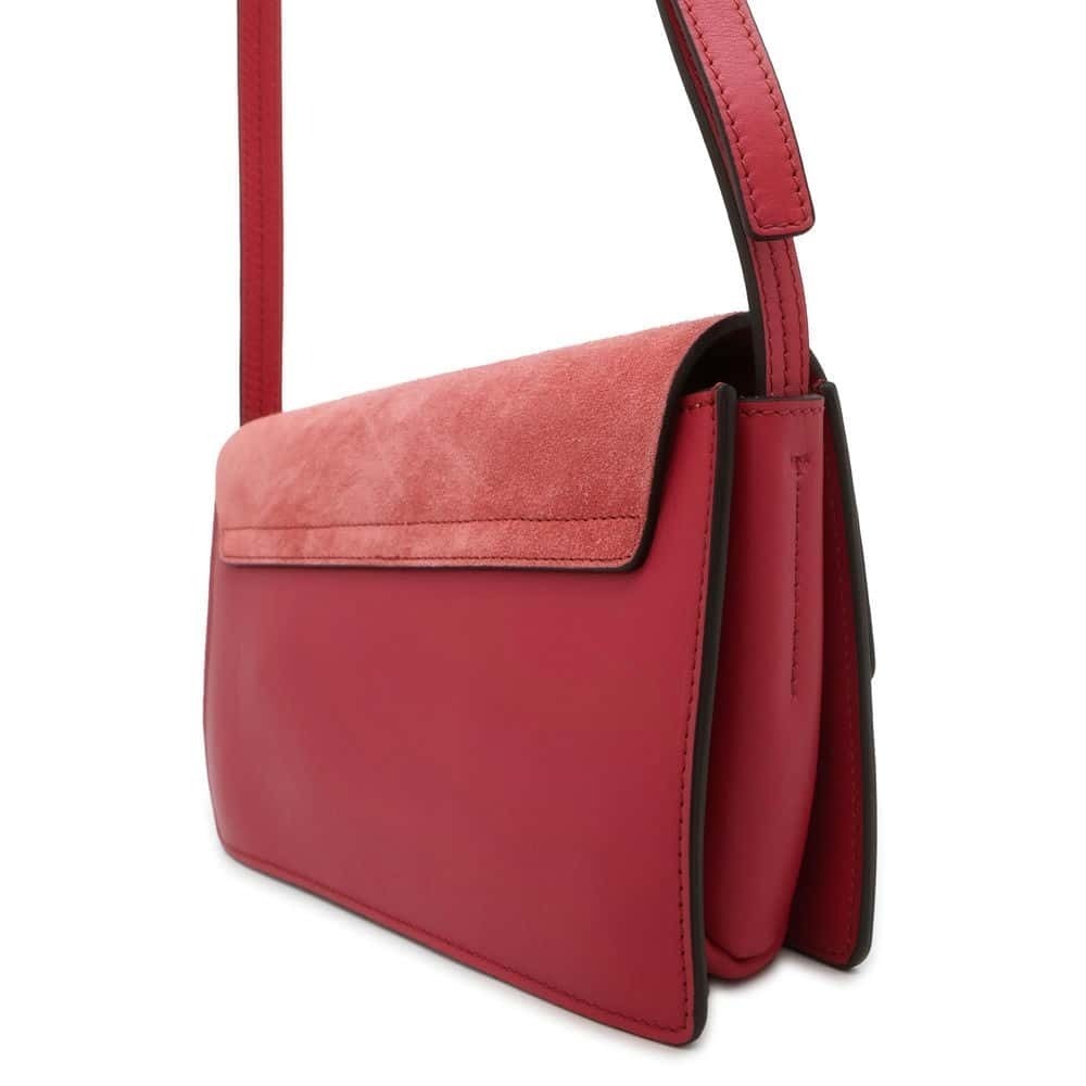 Chloe Shoulder Leather Faye Bag Suede